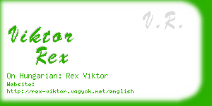 viktor rex business card